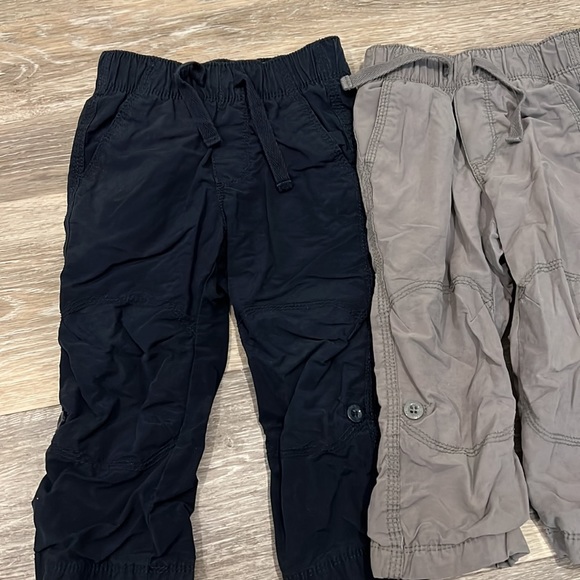 Lot bundle 3 pairs Old Navy 18-24m drawstring lined pull on pants adj length EUC - Picture 2 of 4